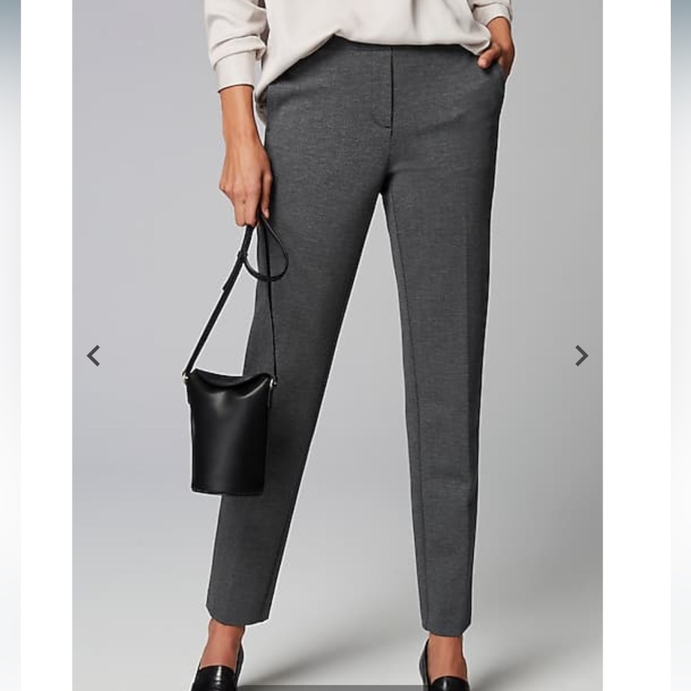 J Jill Ponte Welt pants charcoal Petite M
